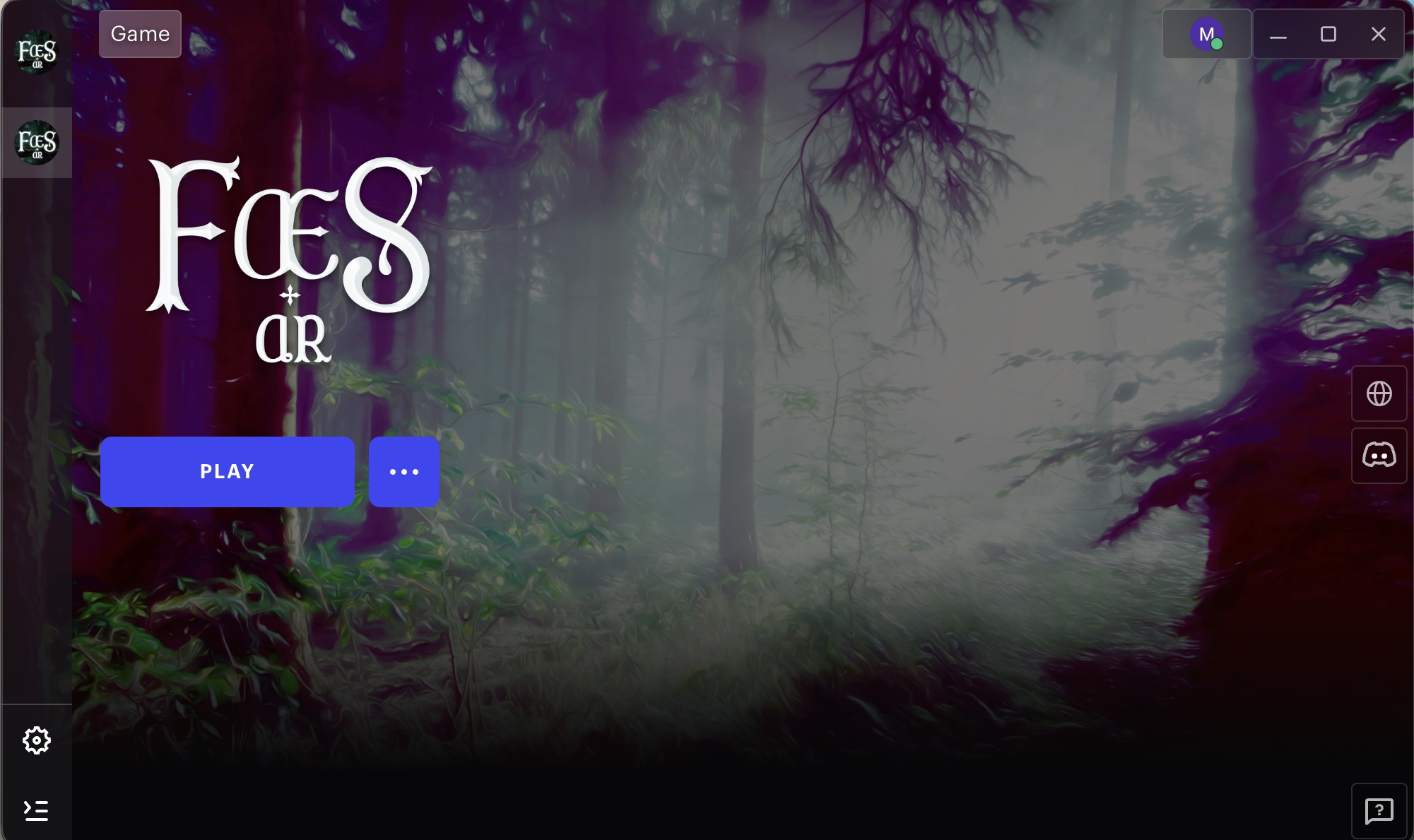 Faes AR launch screen